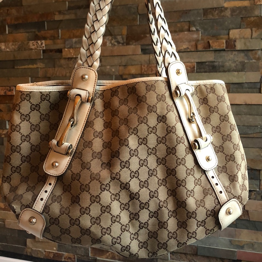 Gucci Canvas Pelham Tote